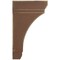 Ekena Millwork 2 1/4"W x 6"D x 10"H Stockport Wood Vintage Decor Bracket, Weathered Brown BKTWD02X06X10STBR - alternate 2